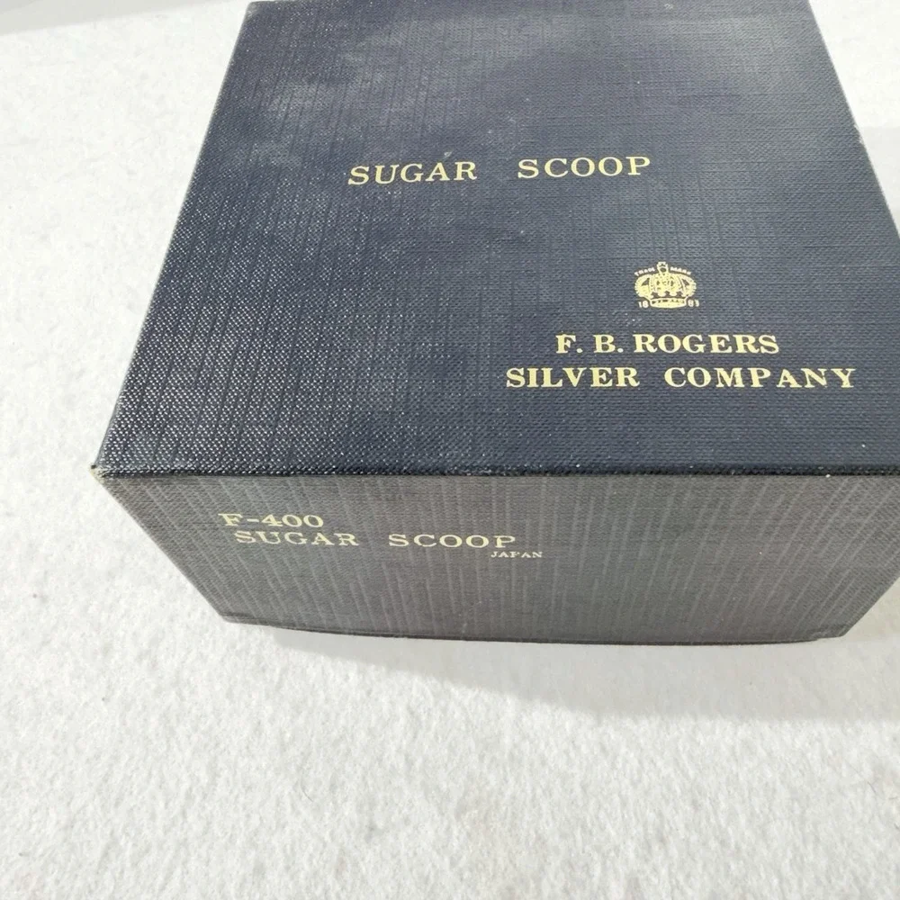 Vintage F.B. Rogers Silver Co. Plated Floral Sugar Scuttle & Scoop Japan